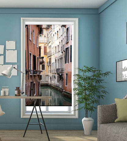 Venice Streets Printed Picture Photo Roller Blind - 1X2222028 - Art Fever - Art Fever