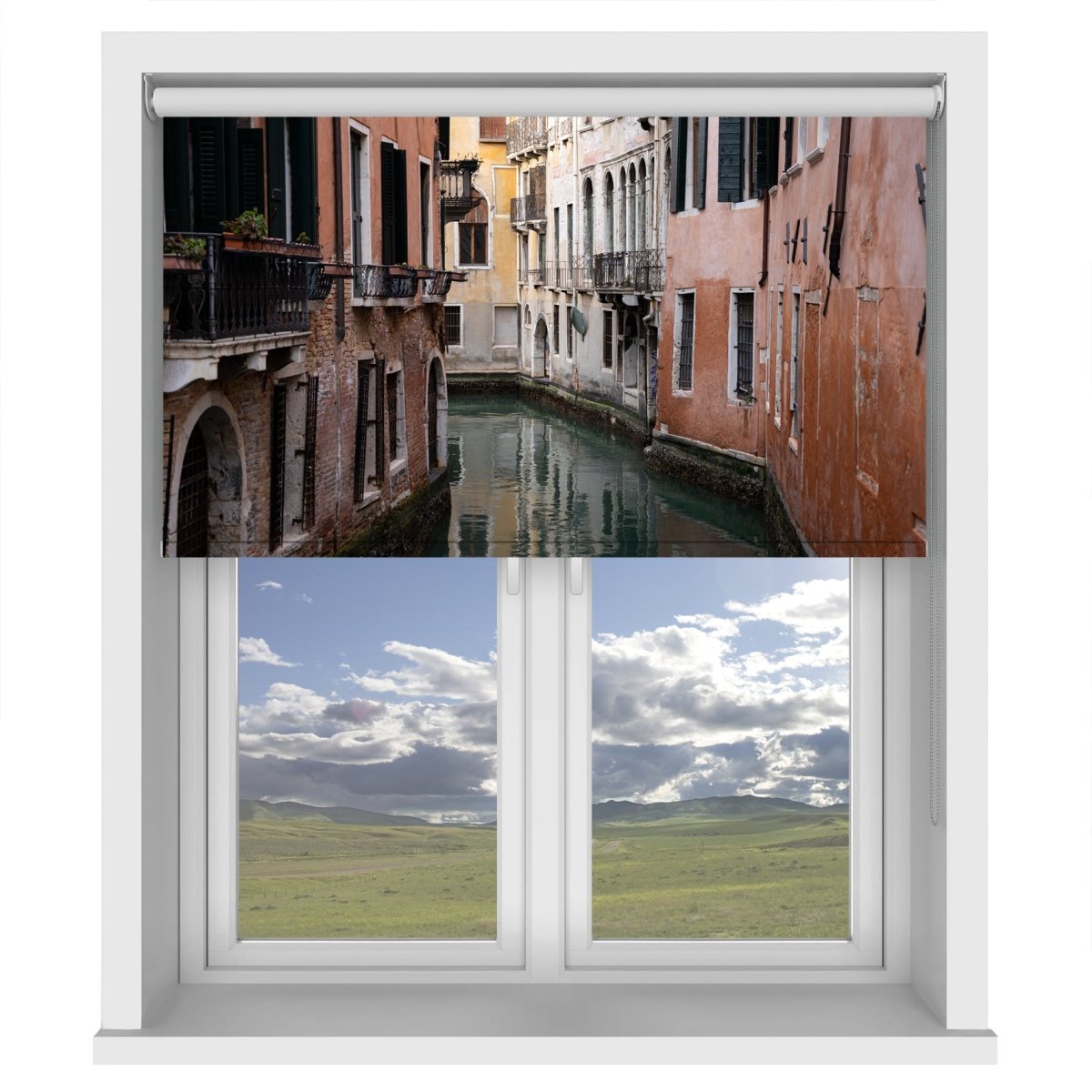 Venice Streets Printed Picture Photo Roller Blind - 1X2222028 - Art Fever - Art Fever