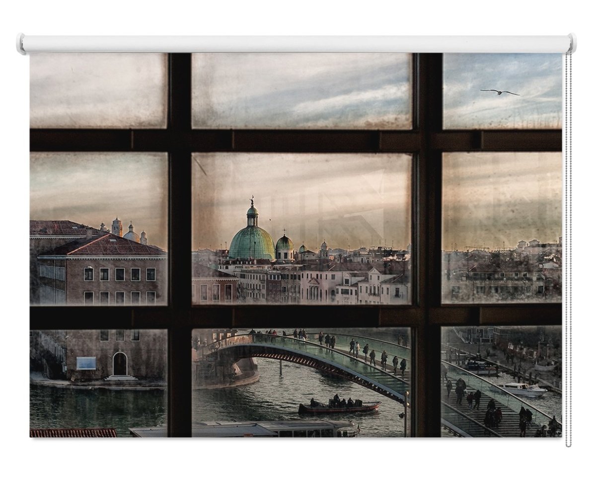 Venice Window Printed Picture Photo Roller Blind - 1X807086 - Art Fever - Art Fever