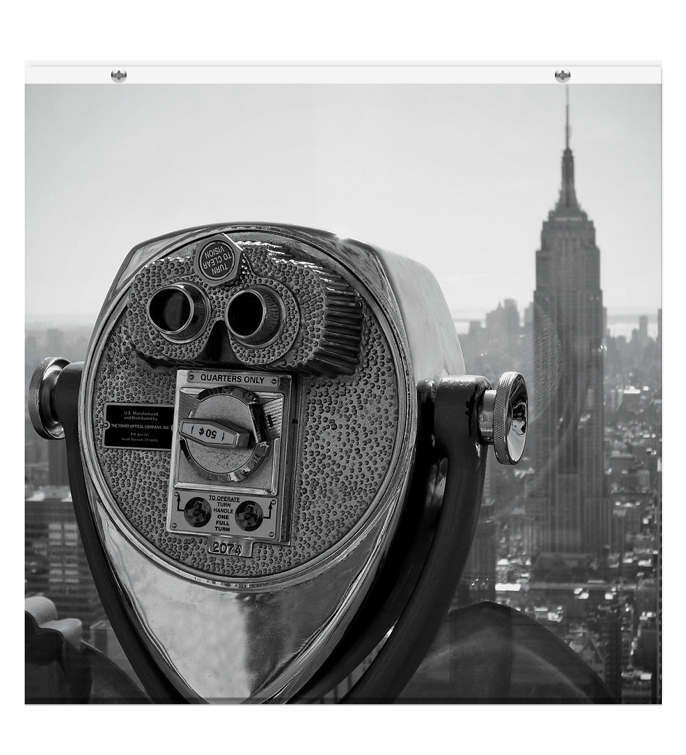 View out to the Empire State Building EasyBlock Printed Cordless Blackout Blind with Toggle attachment - EB41 - Art Fever - Art Fever