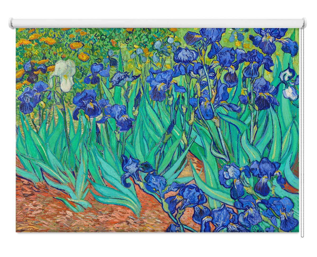 Vincent Van Gogh's Irises (1889) Printed Photo Roller Blind - RB1256 - Art Fever - Art Fever