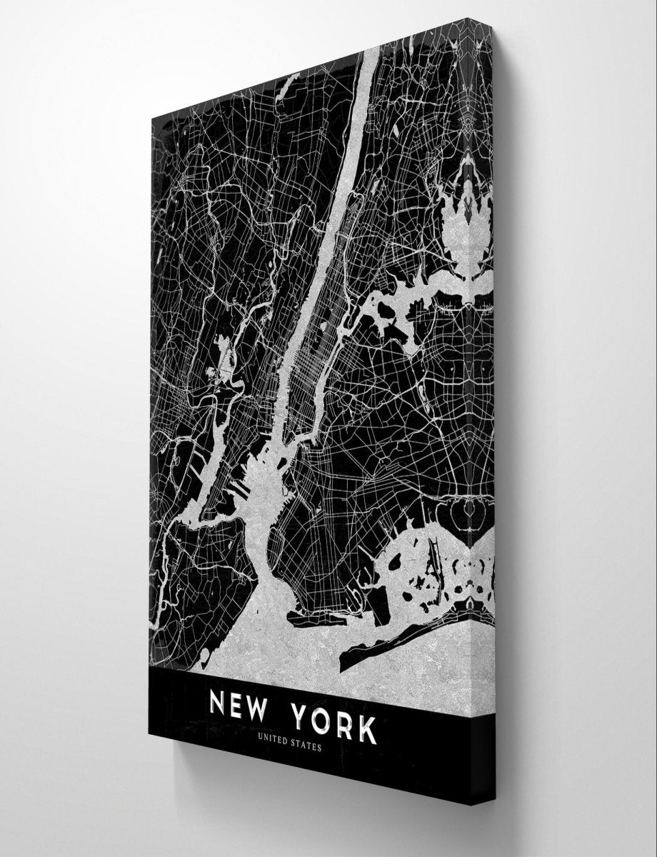 Vintage Map of London, Paris & New York Set of 3 Canvas Print Wall Art Pictures - 1X2375949 - Art Fever - Art Fever