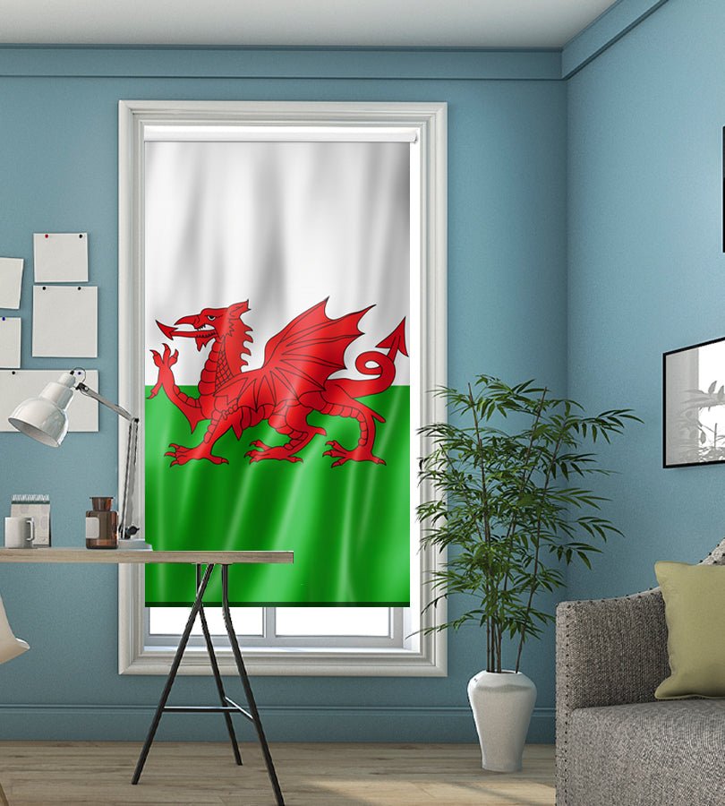 Wales Flag Printed Picture Roller Blind - RB763 - Art Fever - Art Fever