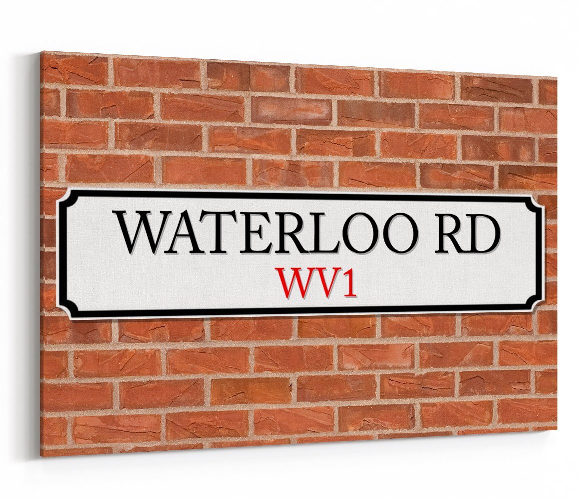 Waterloo Road WV1 Street Sign Canvas Print Picture - SPC247 - Art Fever - Art Fever