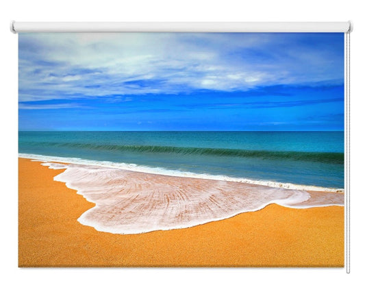 Waves on the Tropical Beach Printed Picture Photo Roller Blind - 1X33418 - Art Fever - Art Fever