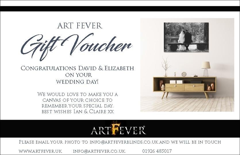 Wedding Canvas Print - Gift Voucher - Art Fever - Art Fever