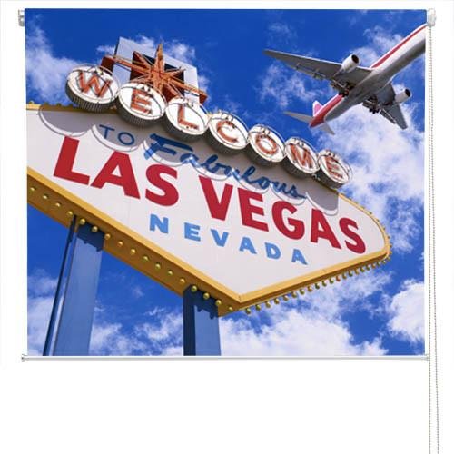 Welcome To las Vegas Printed Picture Photo Roller Blind - RB92 - Art Fever - Art Fever