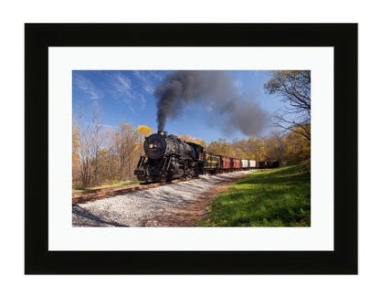 Western Maryland Railroad Steam Train Framed Mounted Print Picture - FP11 - Art Fever - Art Fever