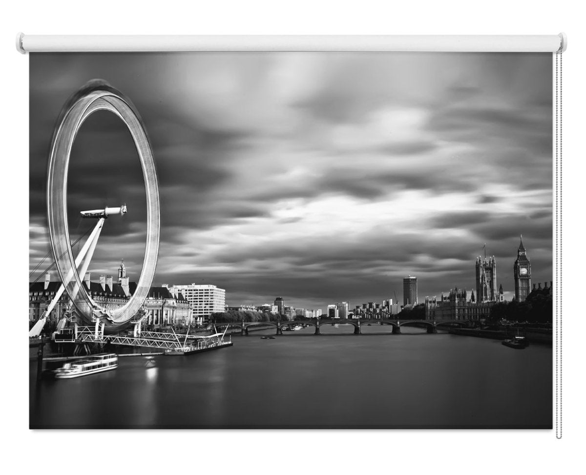 Westminster Bridge & London Eye Printed Picture Photo Roller Blind - 1X40530 - Art Fever - Art Fever