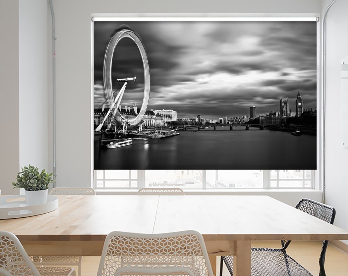 Westminster Bridge & London Eye Printed Picture Photo Roller Blind - 1X40530 - Art Fever - Art Fever