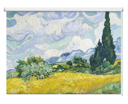 Wheat Field With Cypresses Van Gogh Printed Picture Photo Roller Blind - 1X2455387 - Pictufy - Art Fever