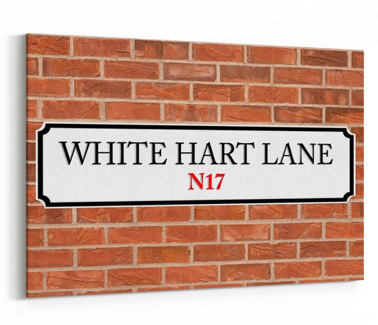 White Hart Lane Street Sign Canvas Print Picture - SPC233 - Art Fever - Art Fever