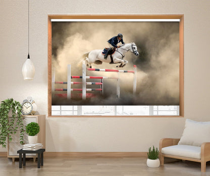 White horse Printed Picture Photo Roller Blind - 1X1415688 - Art Fever - Art Fever