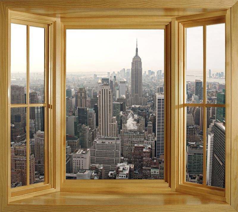wim174 - New York City skyline view - Window illusion view - Art Fever - Art Fever