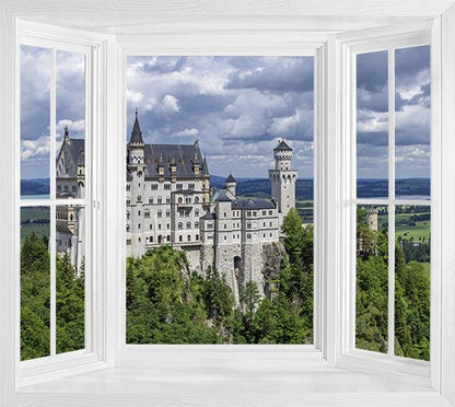 WIM279 - window frame view of the Neuschwanstein Castle - Art Fever - Art Fever
