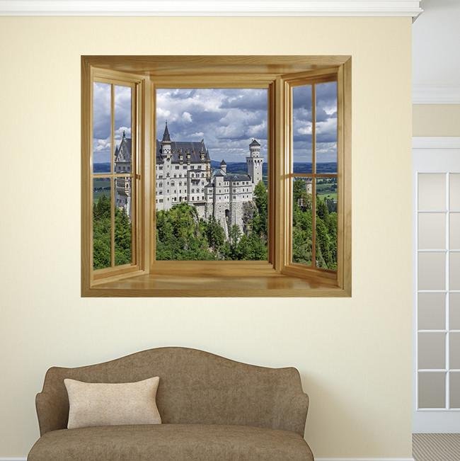 WIM279 - window frame view of the Neuschwanstein Castle - Art Fever - Art Fever