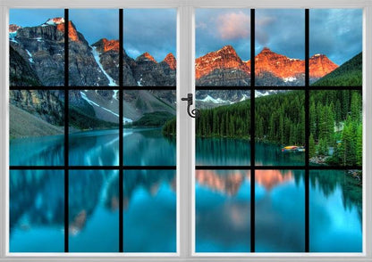 Window View of Peyto Lake Canada Printed Picture Photo Roller Blind - RB587 - Art Fever - Art Fever