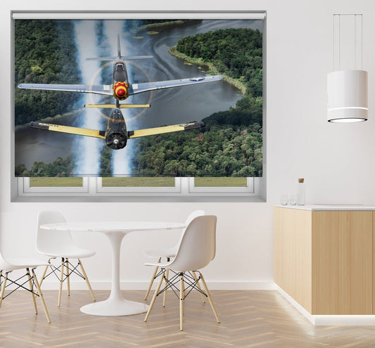 Wingman WW2 Fighter Jet Plane Printed Picture Photo Roller Blind - 1X2232607 - Pictufy - Art Fever