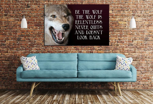 Wolf Quote Image Image Printed Onto A Single Panel Canvas - SPC137 - Art Fever - Art Fever