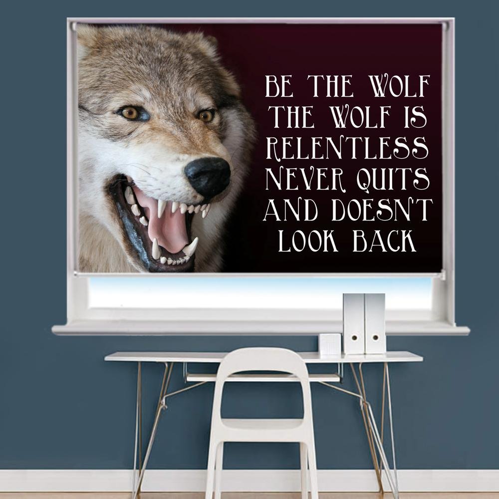 Wolf Quote Image Printed Roller Blind - RB959 - Art Fever - Art Fever