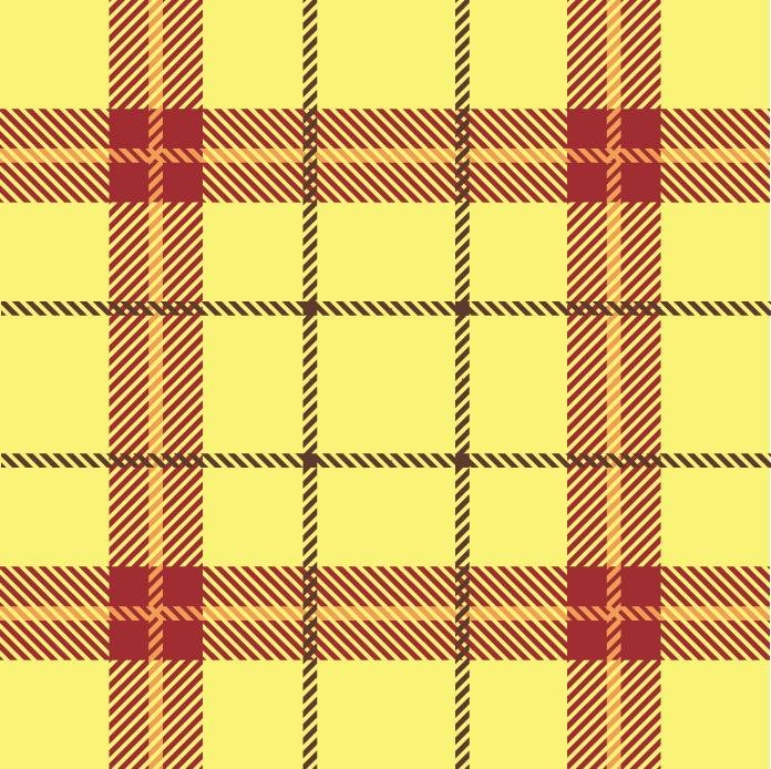 Yellow Red Tartan Plaid Pattern Printed Picture Photo Roller Blind - RB610 - Art Fever - Art Fever