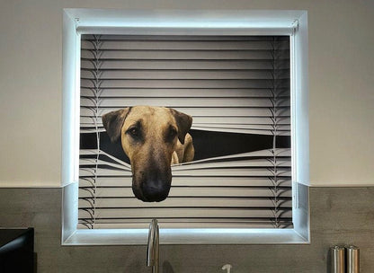 Your Own Pet Animal Peeking© Image Printed Roller Blind - RB864 - Art Fever - Art Fever